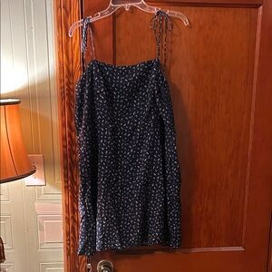 Floral Tie-Shoulder Mini Dress